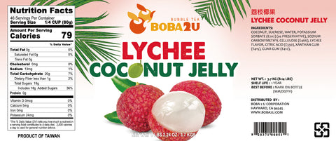 BOBA 2U LYCHEE COCONUT JELLY
