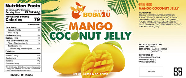 BOBA 2U MANGO COCONUT JELLY