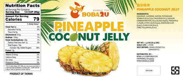 BOBA 2U PINEAPPLE COCONUT JELLY