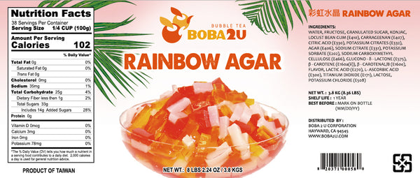 BOBA 2U RAINBOW AGAR