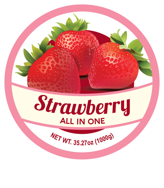 BOBA 2U  STRAWBERRY POWDER - ALL IN ONE